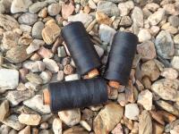 nit - ČERNÁ - AMANN - BELFIL S - 100% polyesterová - VYSOCEPEVNOSTNÍ - 1000 m