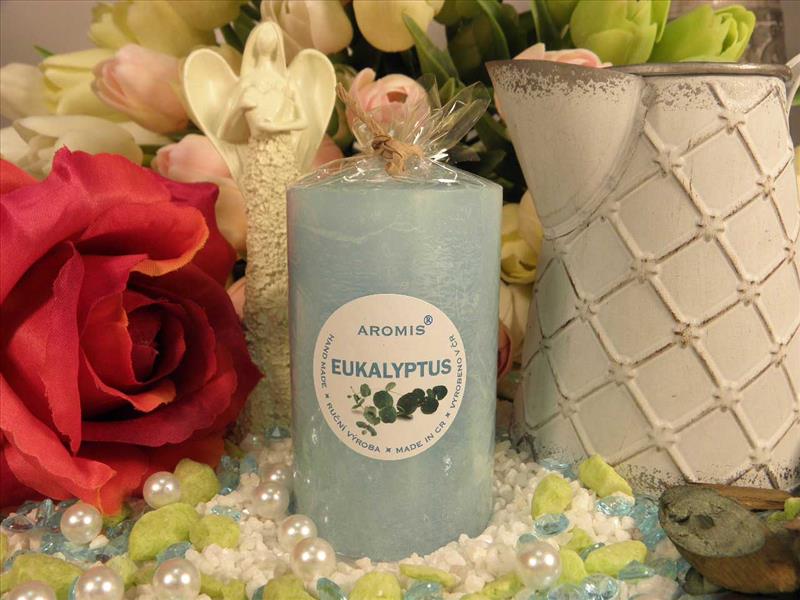 Eukalyptus - Válec 90 - Vonná svíčka