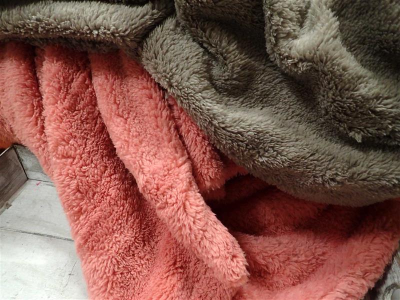 FLEECE - TEDDY - BÉŽOVOHNĚDÁ