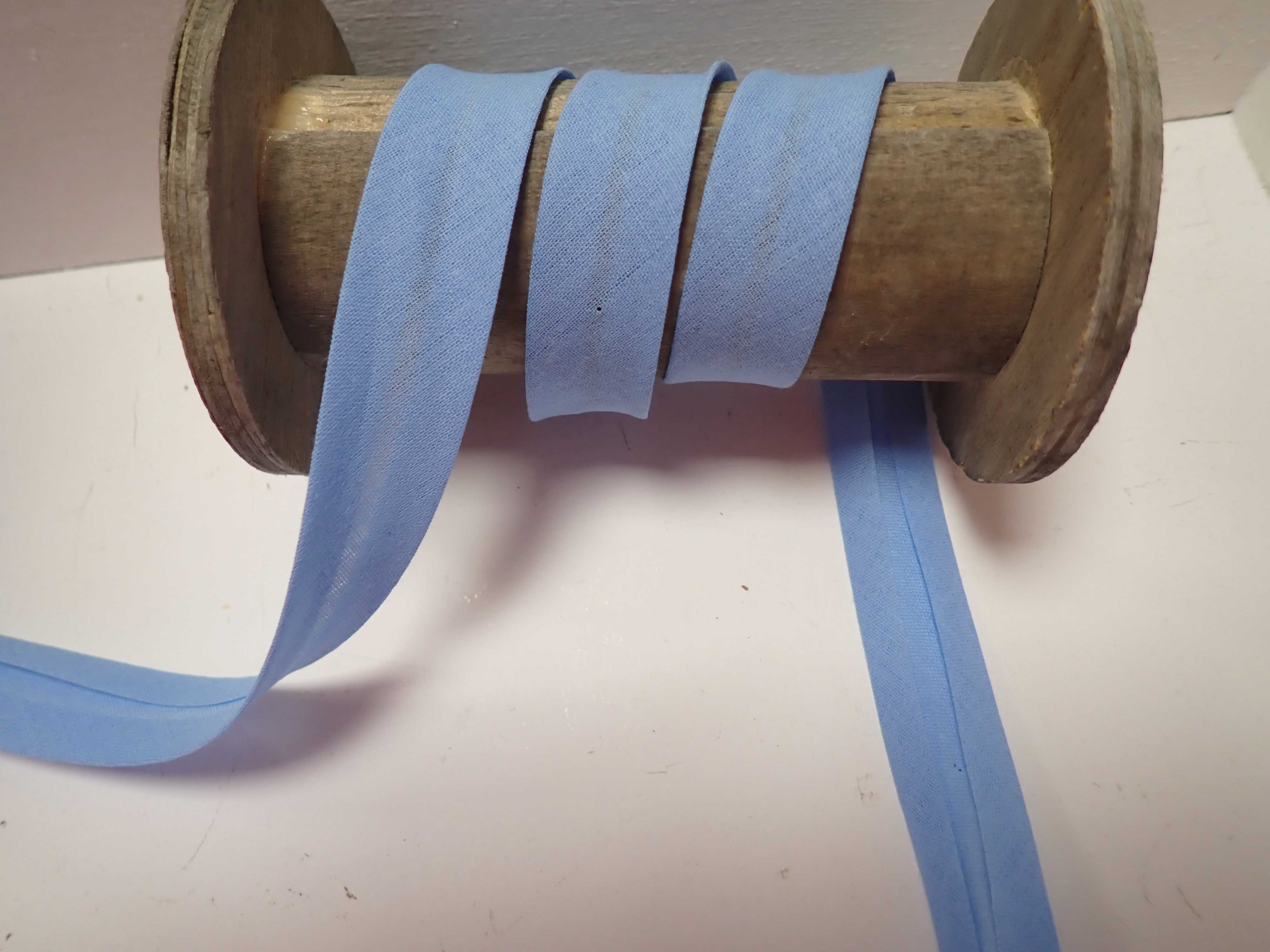 ŠIKMÝ BAVLNĚNÝ PROUŽEK - SVĚTLE MODRÝ - 40 MM