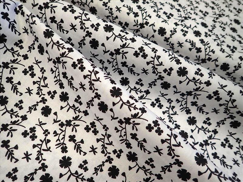 LÁTKA - BÍLÁ + ČERNÉ KYTIČKY