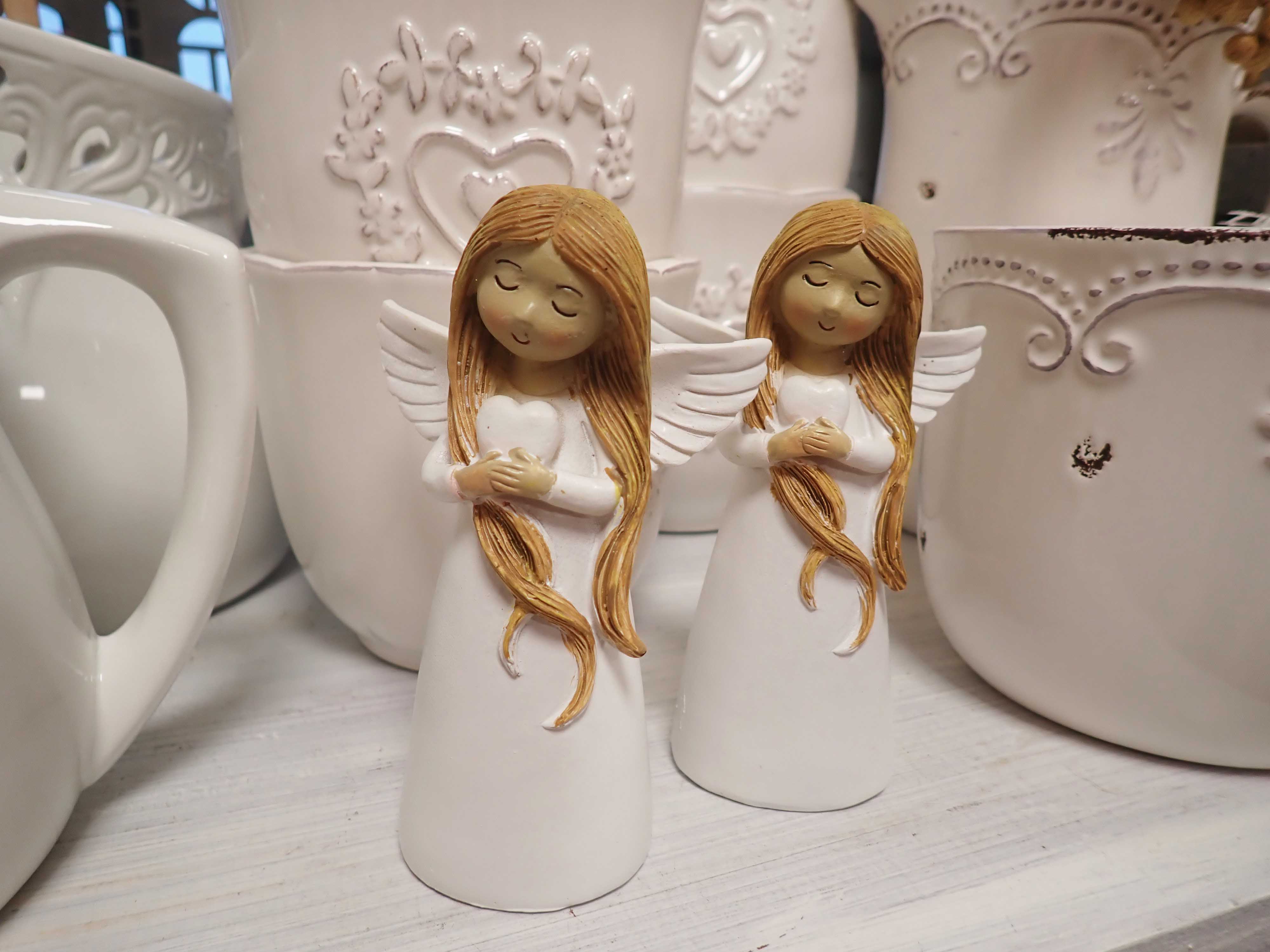 DEKORACE - ANDÍLEK - VÍLA - BÍLÝ