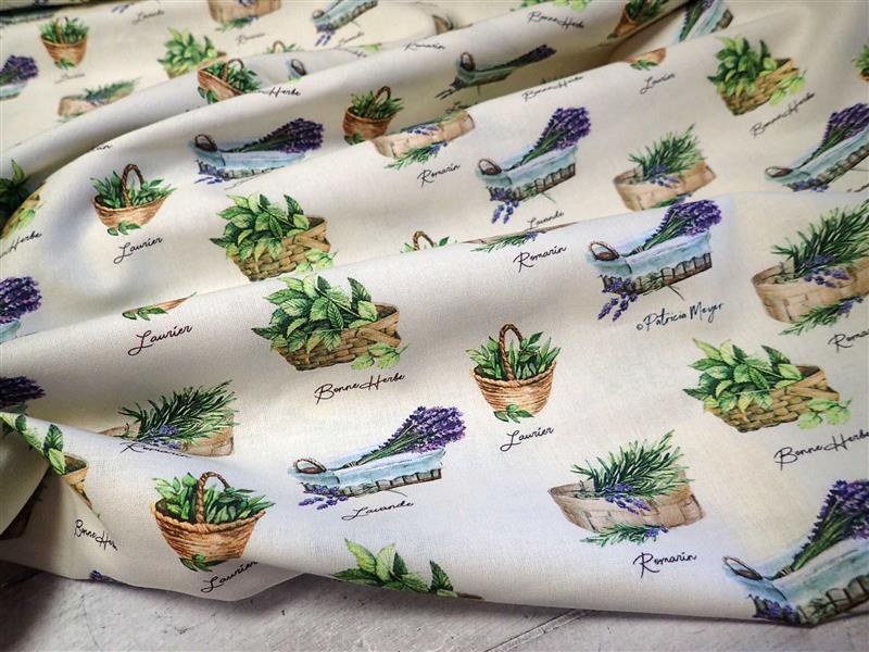 FOTOTISK - DIGITÁLNÍ TISK - POPELÍN - LEVANDULE