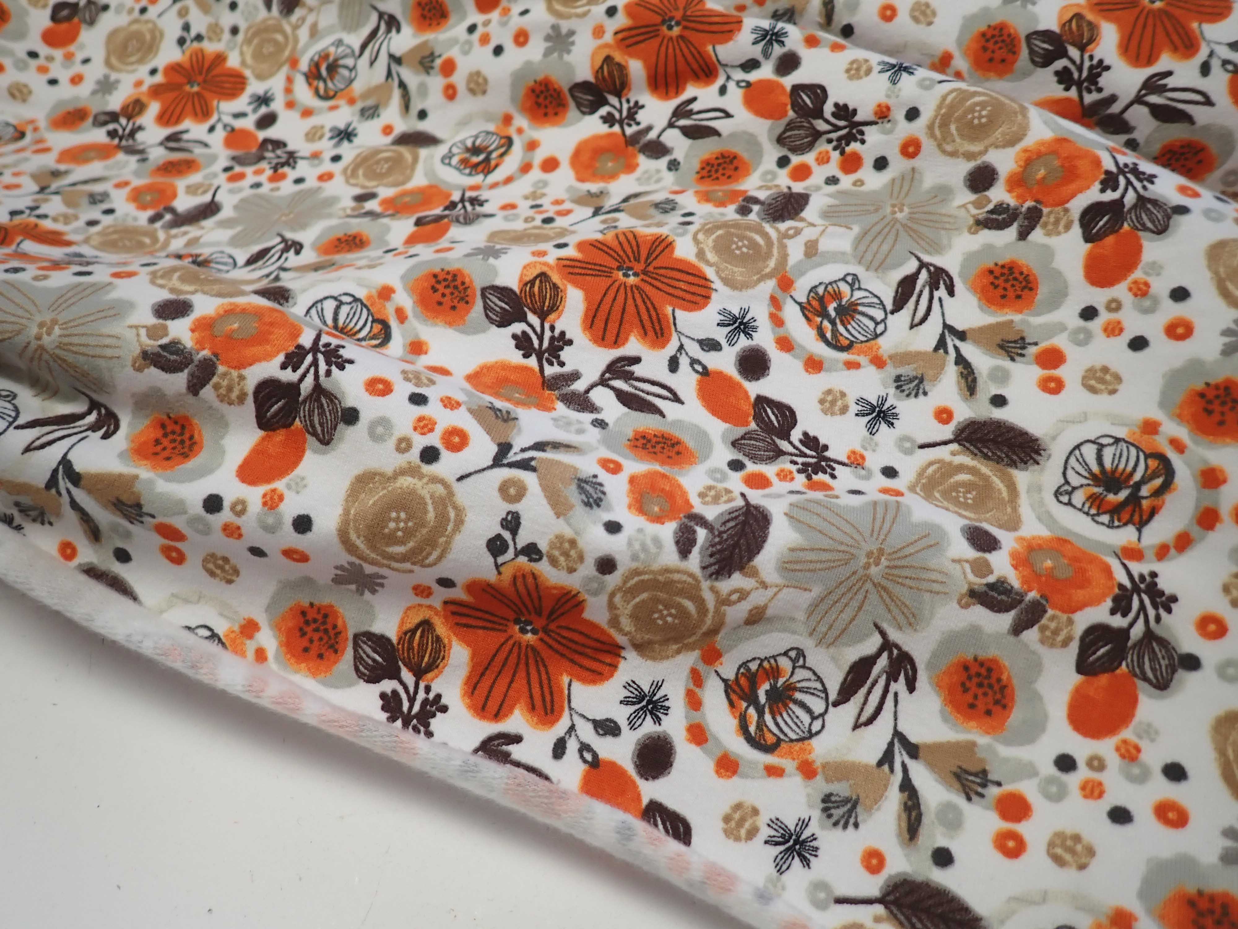 TEPLÁKOVINA - POČESANÁ - KVĚTY