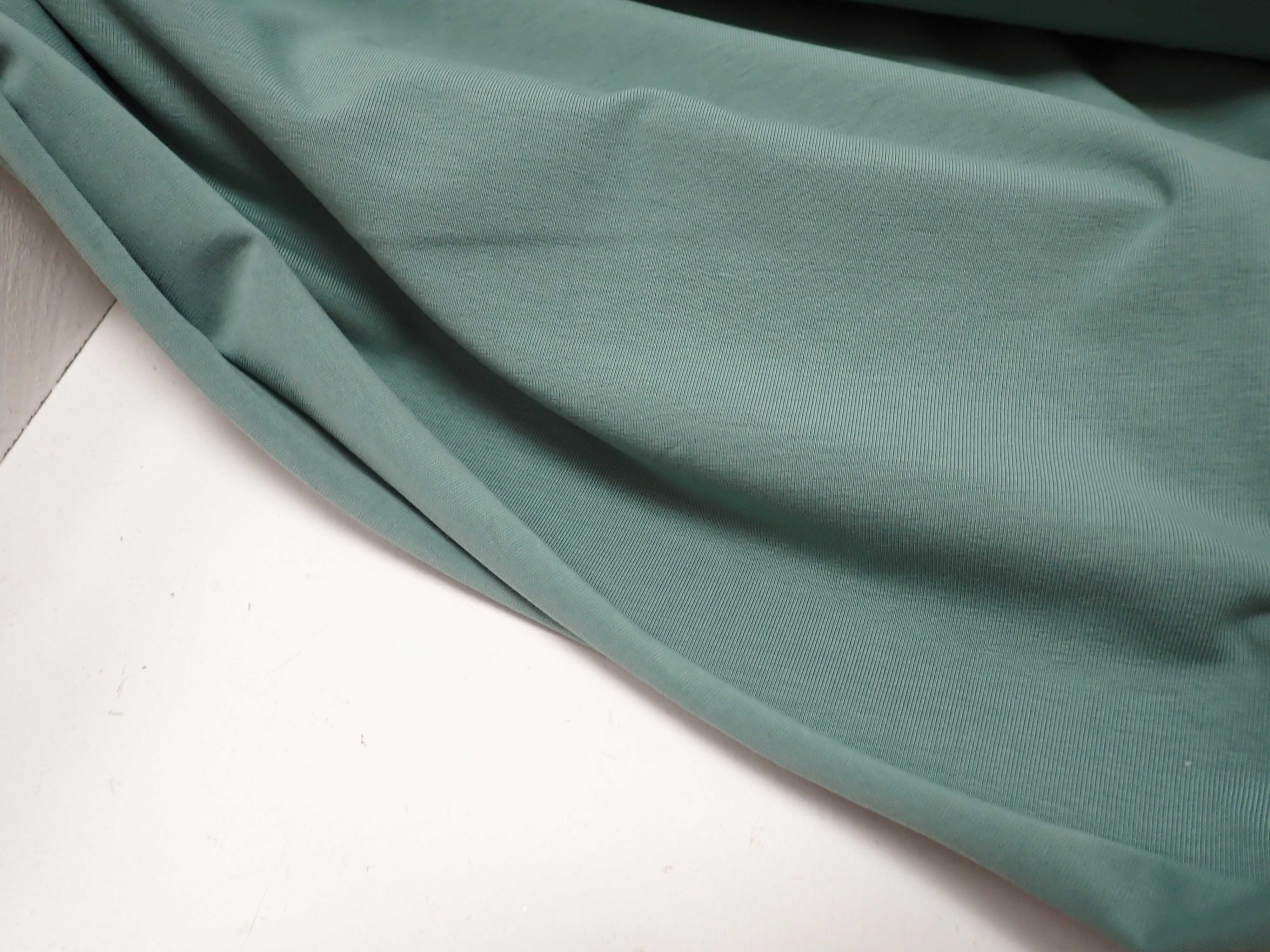 PLETENINA - JERSEY - STAROZELENÁ JEDNOBAREVNÁ