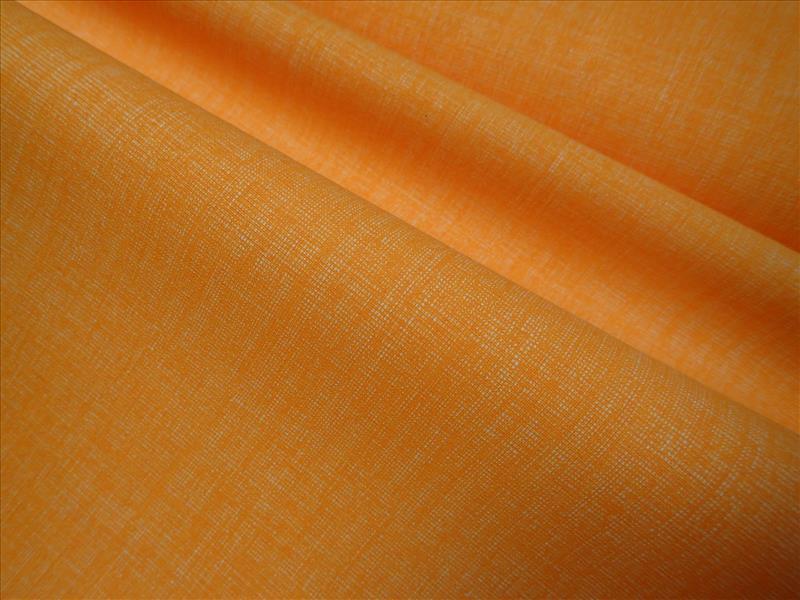 látka - LNĚNÝ EFEKT - ORANŽOVÝ