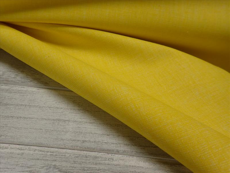 látka - LNĚNÝ EFEKT - ŽLUTÝ