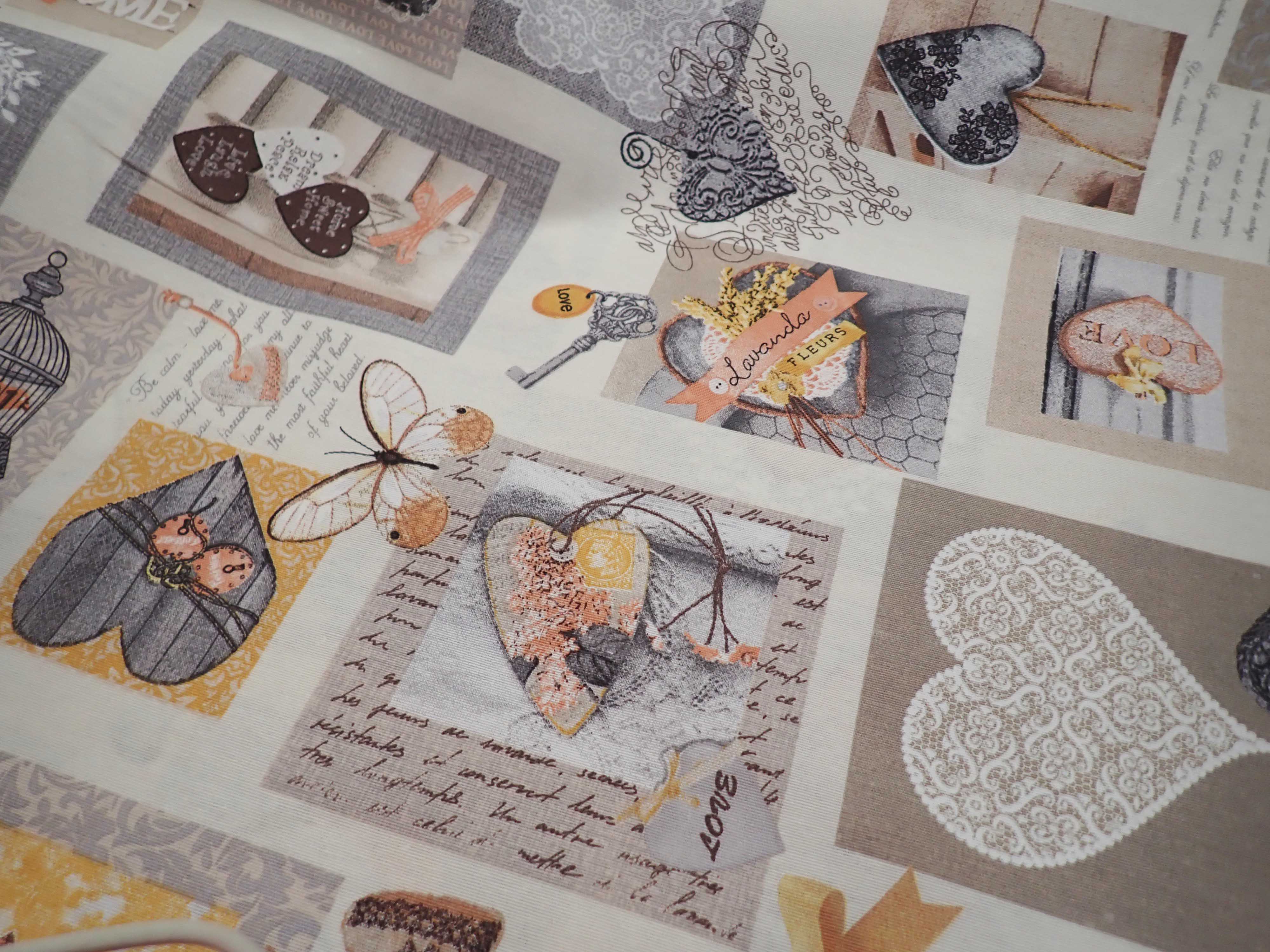 LÁTKA - POTAHOVKA - SRDÍČKA + PÍSMO