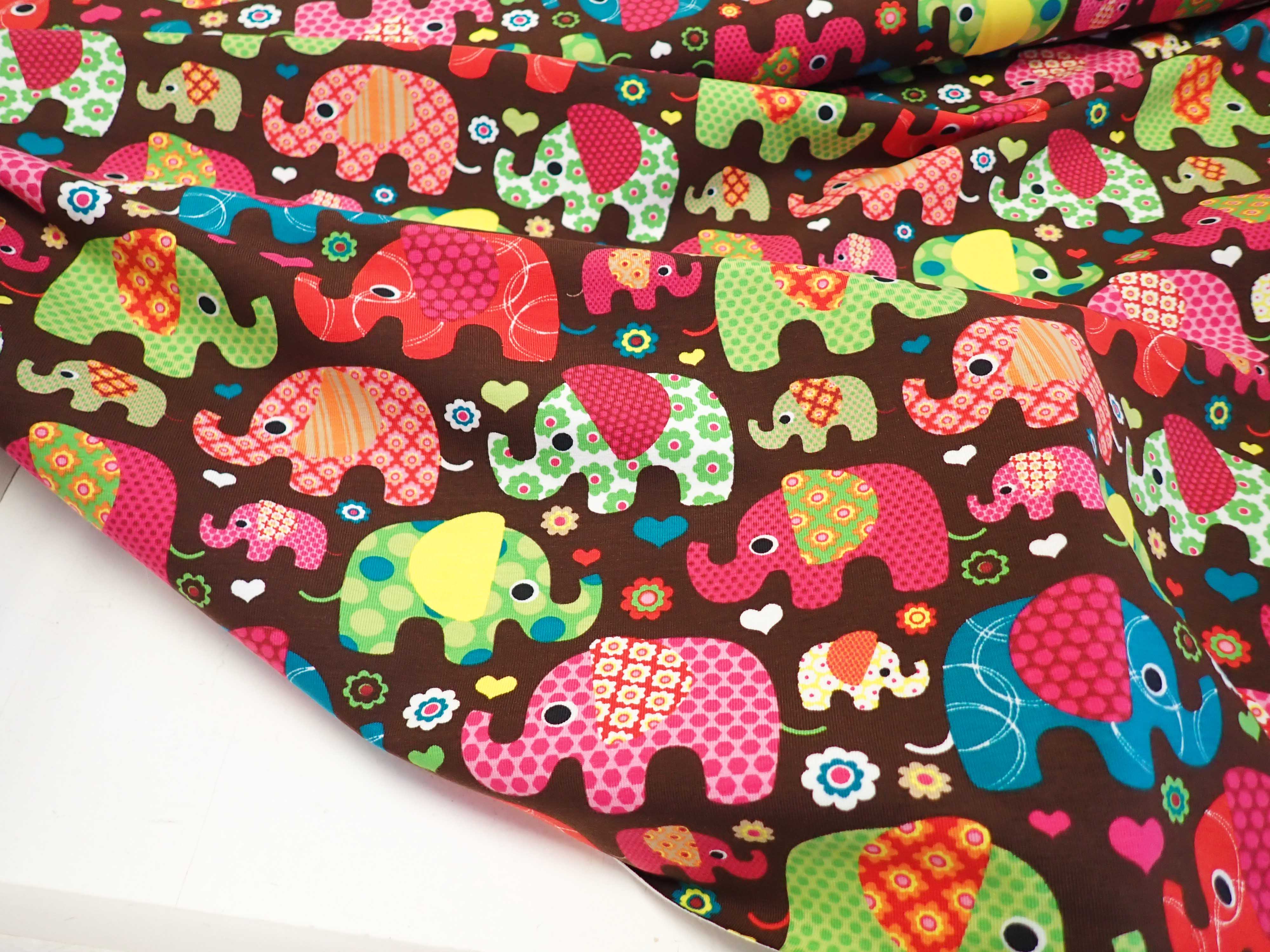 PLETENINA - HNĚDÁ + BAREVNÝ SLON