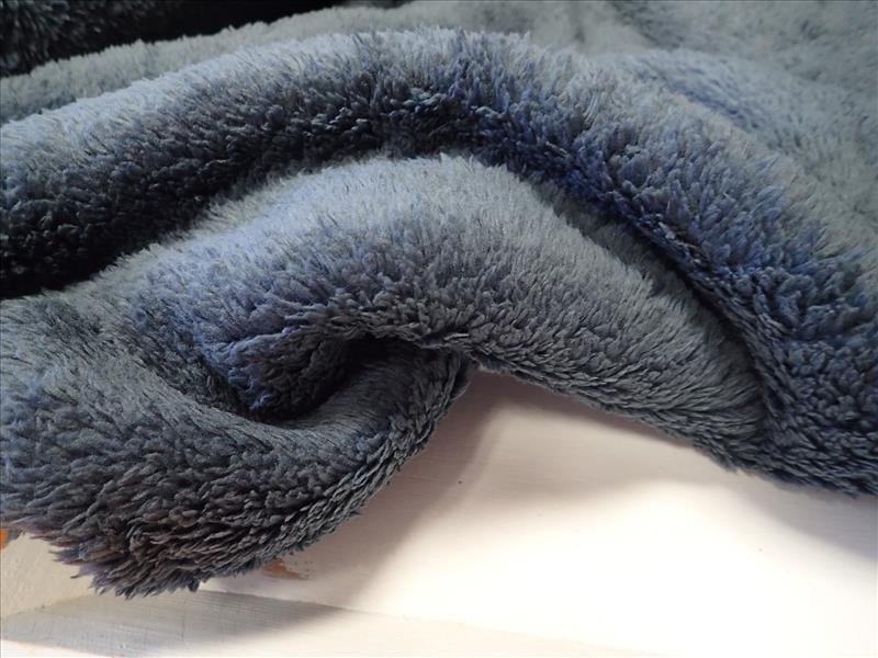 FLEECE - TEDDY - TMAVĚ ŠEDÁ