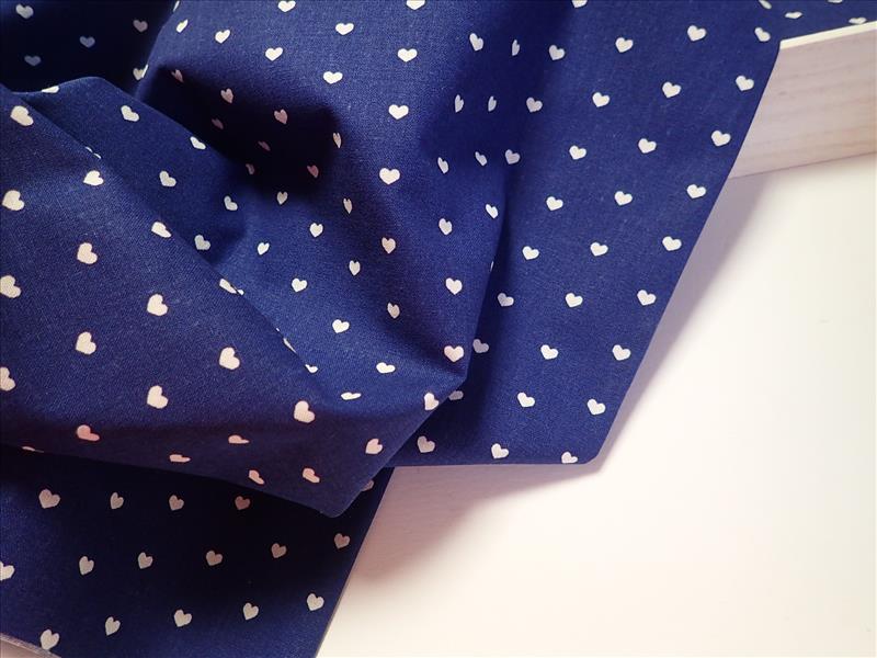 LÁTKA - TMAVĚ MODRÁ + SRDÍČKA