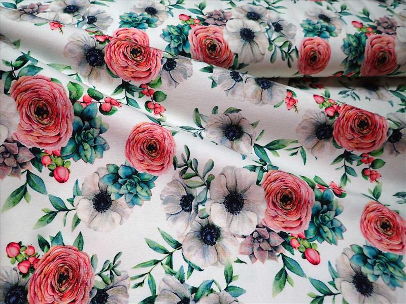 PLETENINA - FOTOTISK - KVĚTY