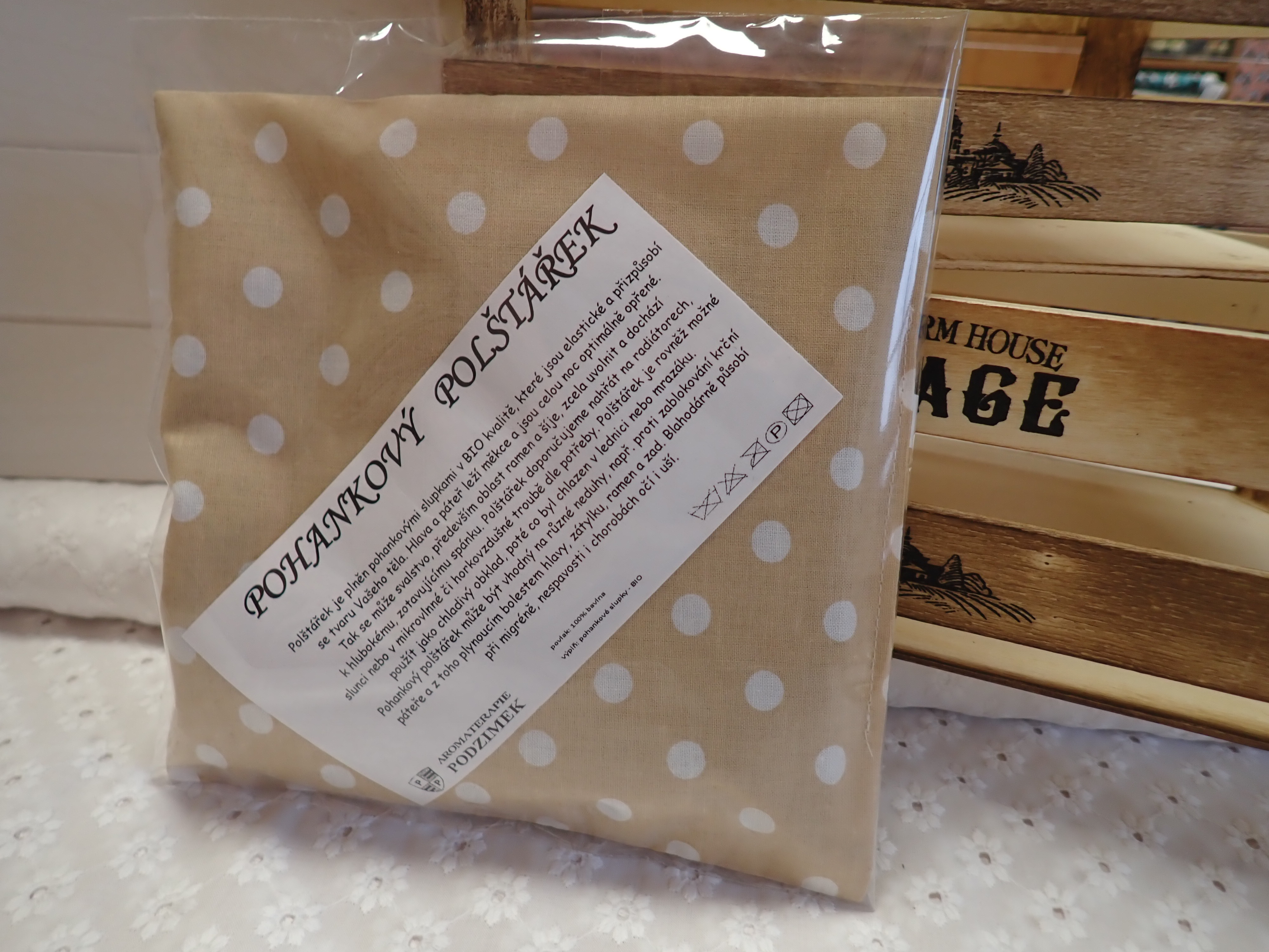 NAHŘÍVACÍ POHANKOVÝ POLŠTÁŘEK - MALÝ