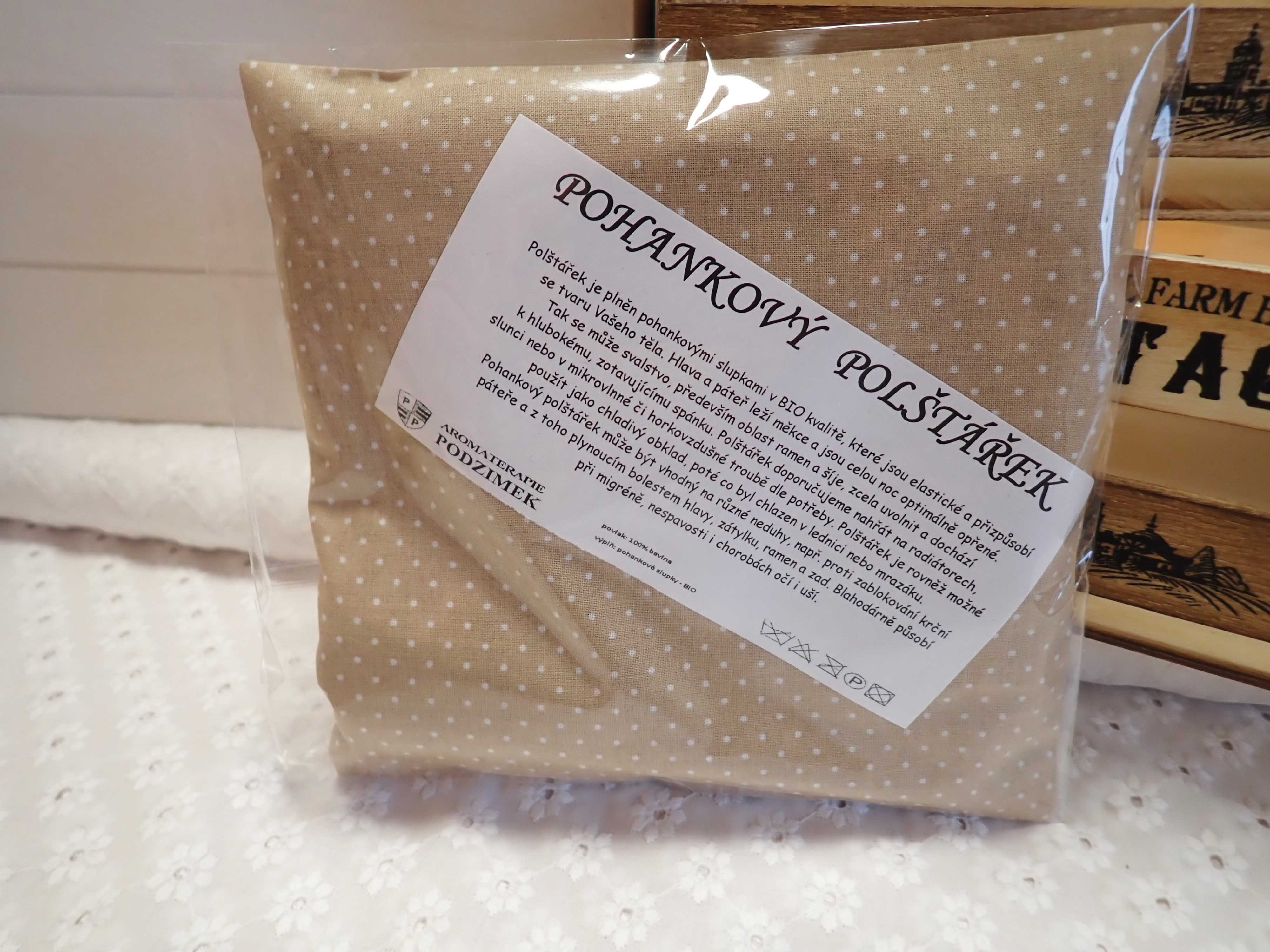 NAHŘÍVACÍ POHANKOVÝ POLŠTÁŘEK - MALÝ