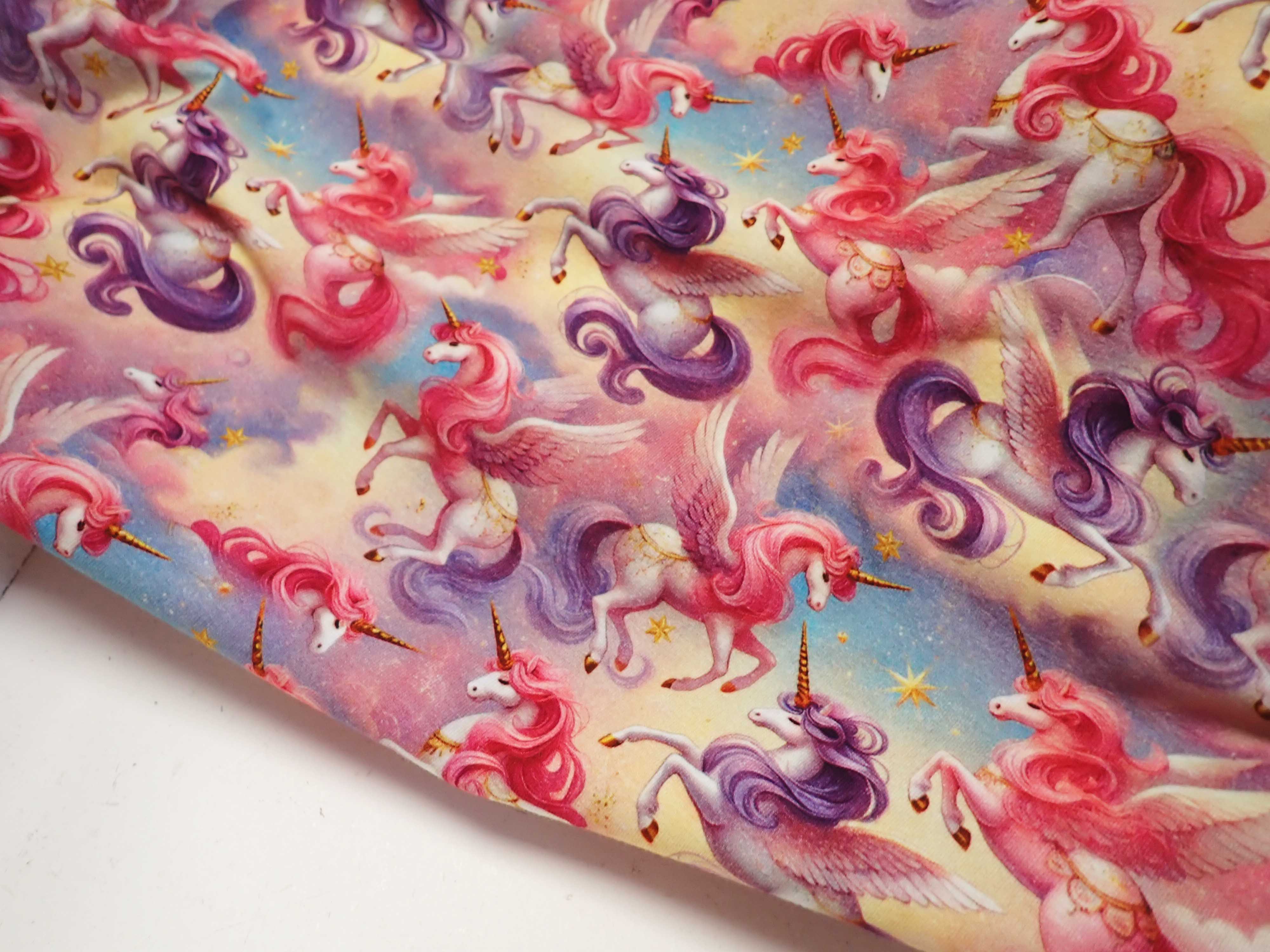 PLETENINA - JERSEY - FOTOTISK - JEDNOROŽCI