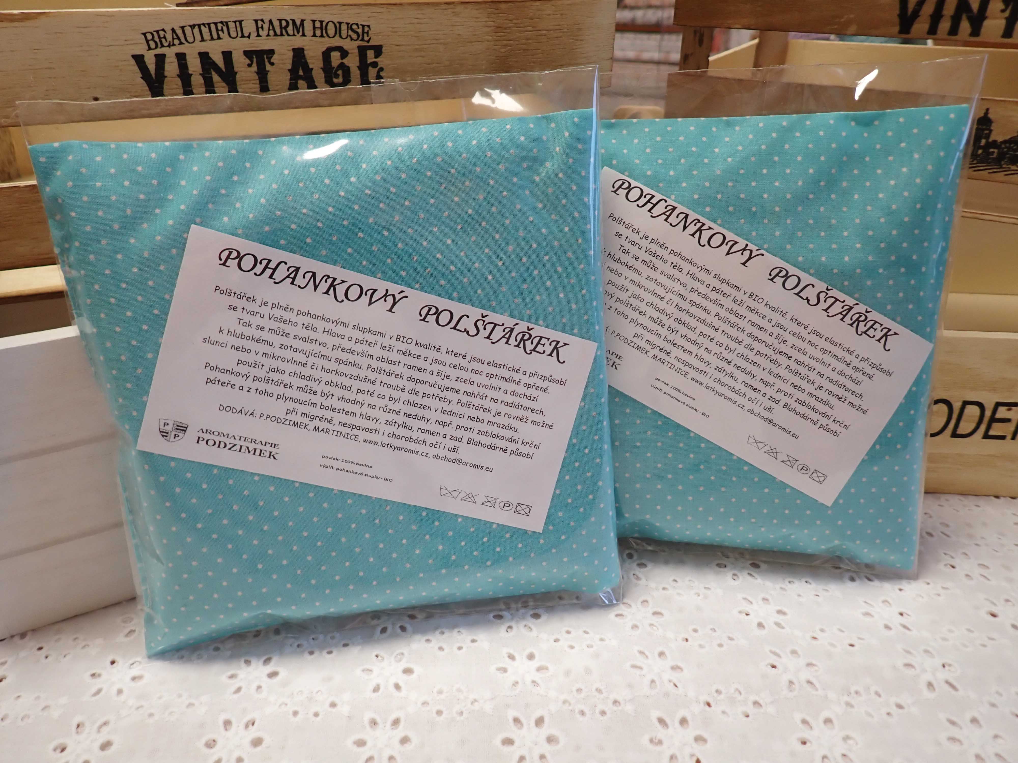 NAHŘÍVACÍ POHANKOVÝ POLŠTÁŘEK - MALÝ