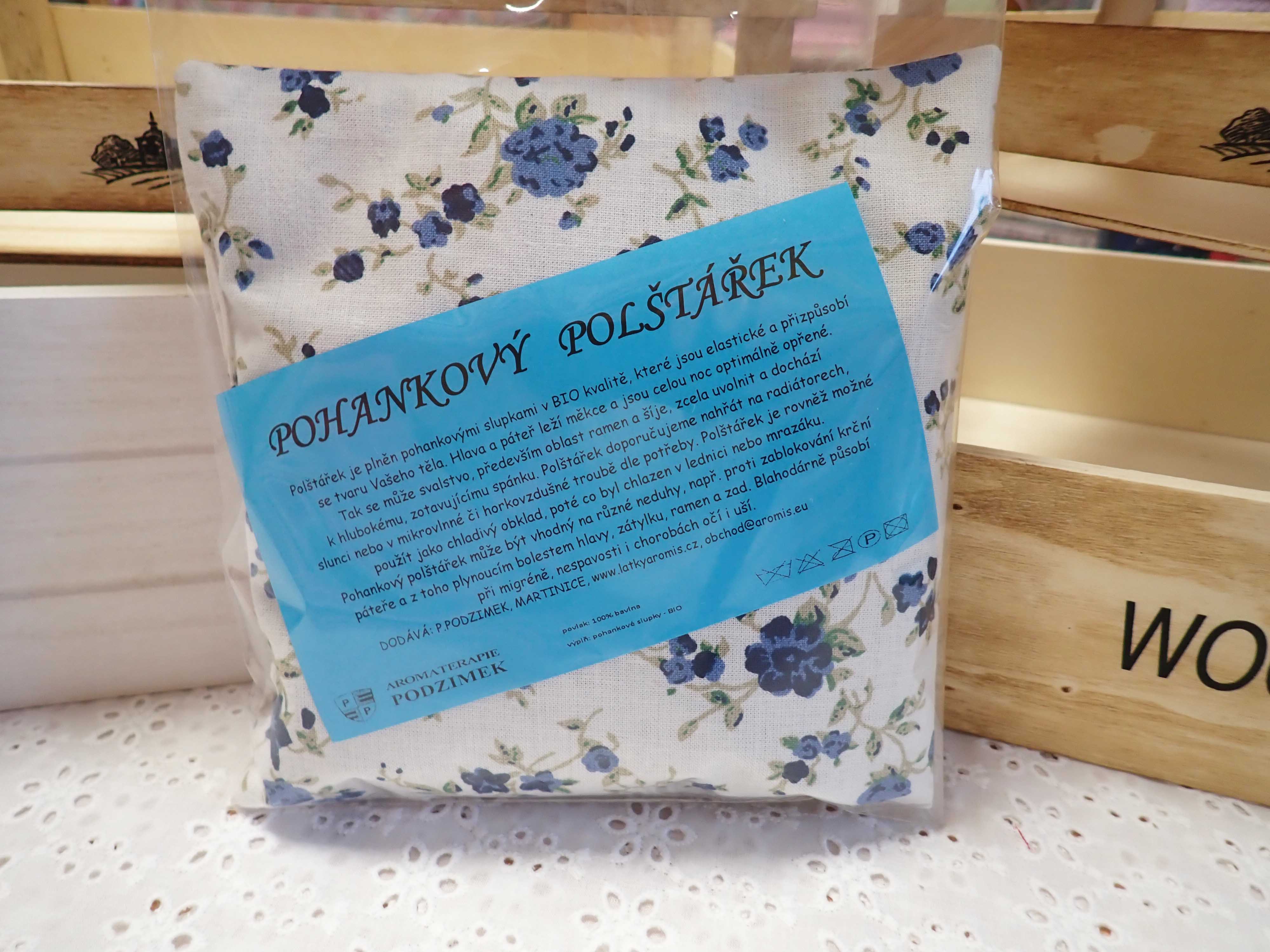 NAHŘÍVACÍ POHANKOVÝ POLŠTÁŘEK - MALÝ