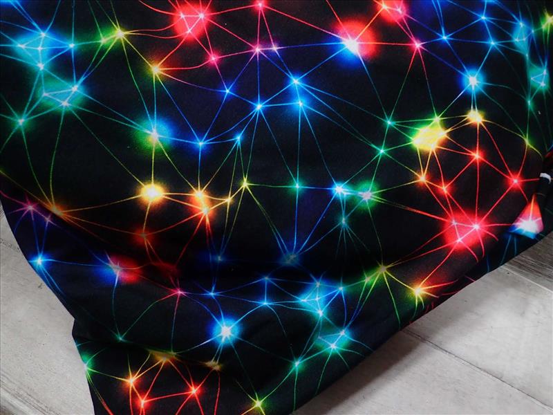 TEPLÁKOVINA - FOTOTISK - ČERNÁ + ZÁŘÍCÍ ČÁRY