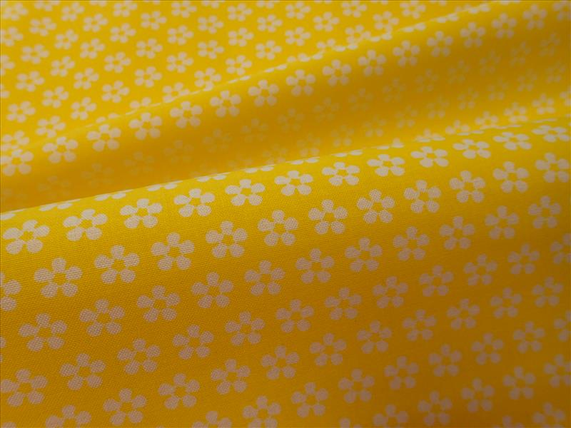 LÁTKA - ŽLUTÁ + BÍLÉ KYTIČKY