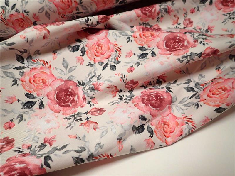 PLETENINA - RŮŽIČKY - FOTOTISK