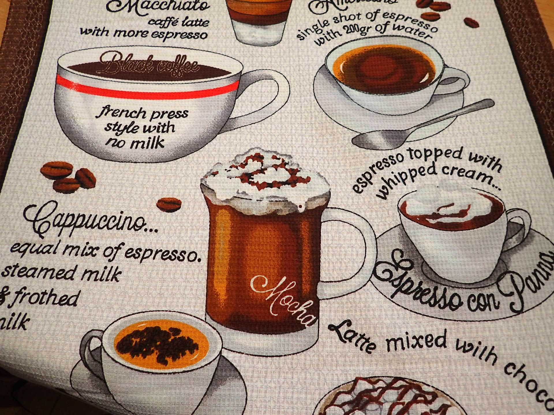 látka - WAFFLE - UTĚRKOVINA - KÁVA