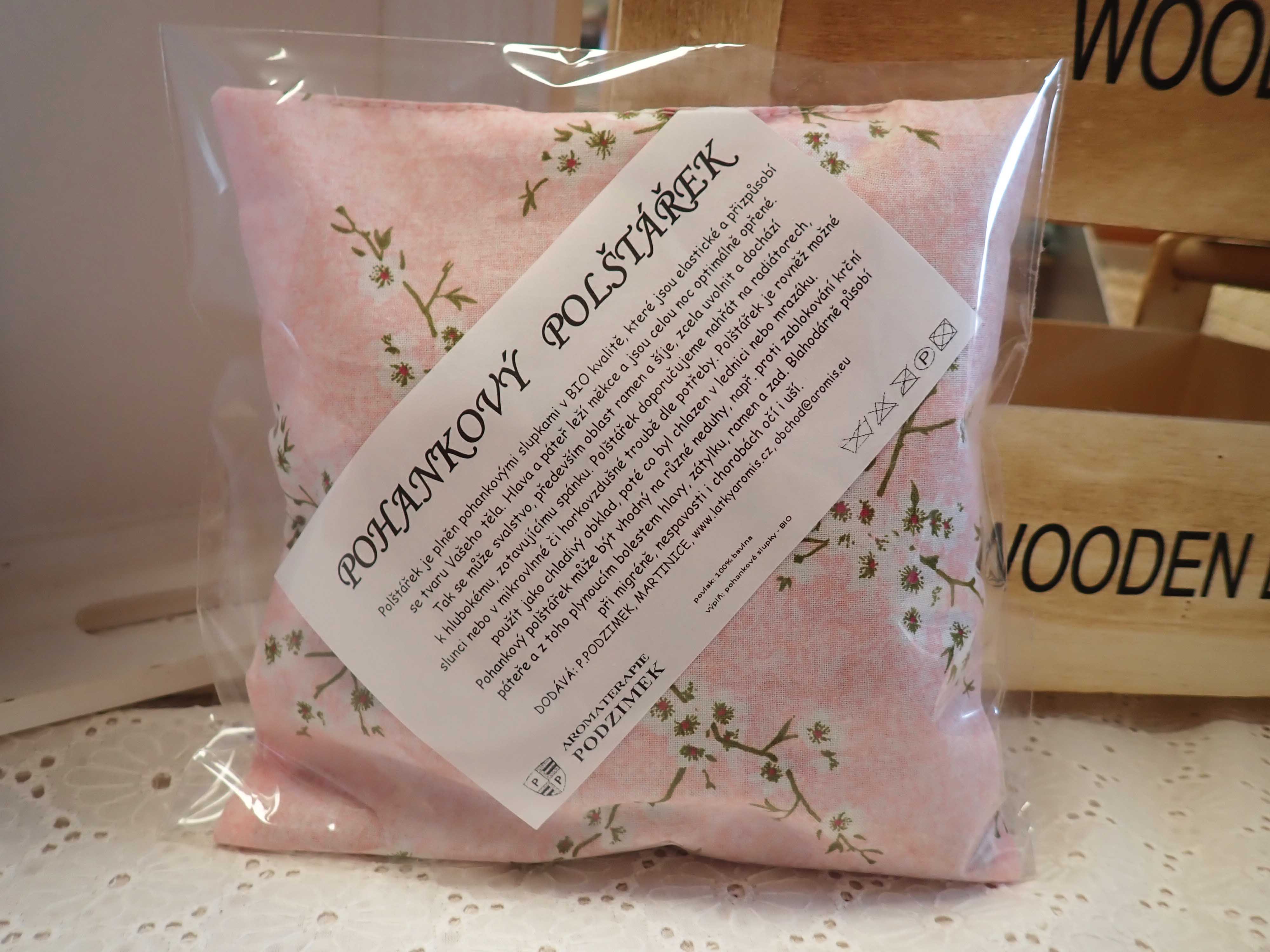 NAHŘÍVACÍ POHANKOVÝ POLŠTÁŘEK - MALÝ