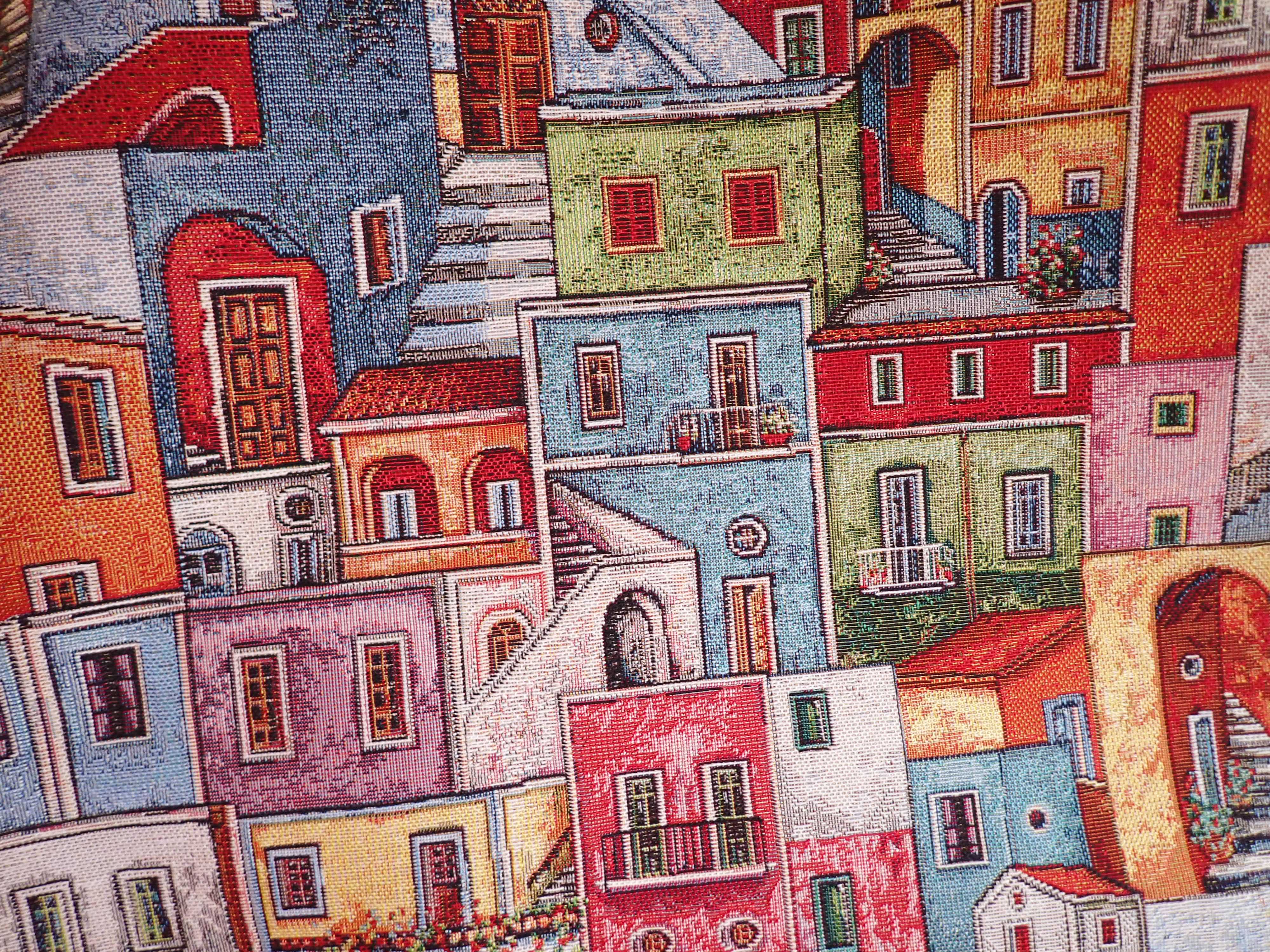 LÁTKA - GOBELÍN - DOMEČKY