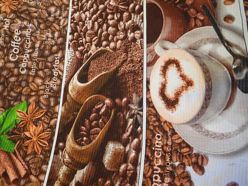 látka - WAFFLE - UTĚRKOVINA - KÁVA