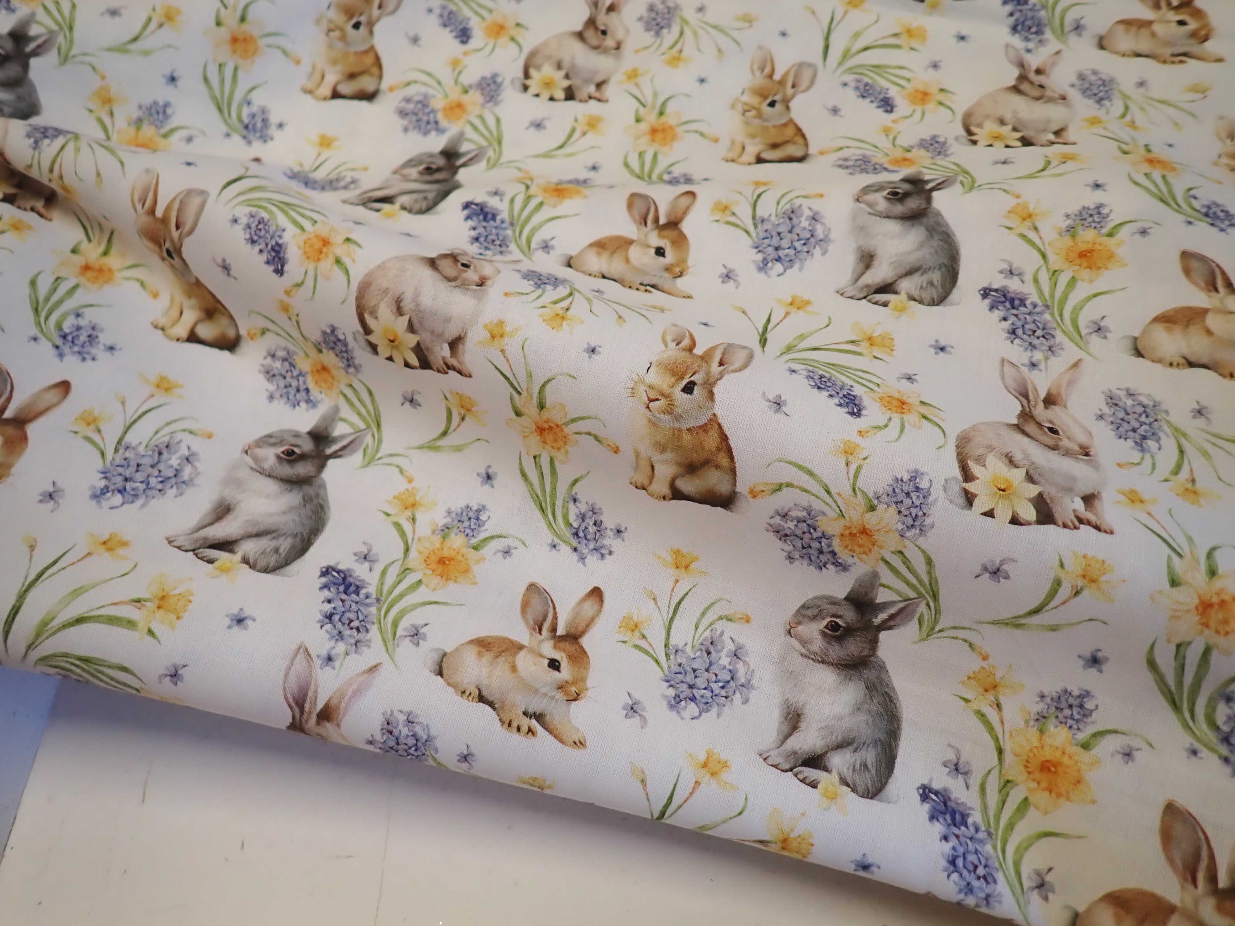 LÁTKA - VELIKONOČNÍ - ZAJÍČCI + KYTIČKY