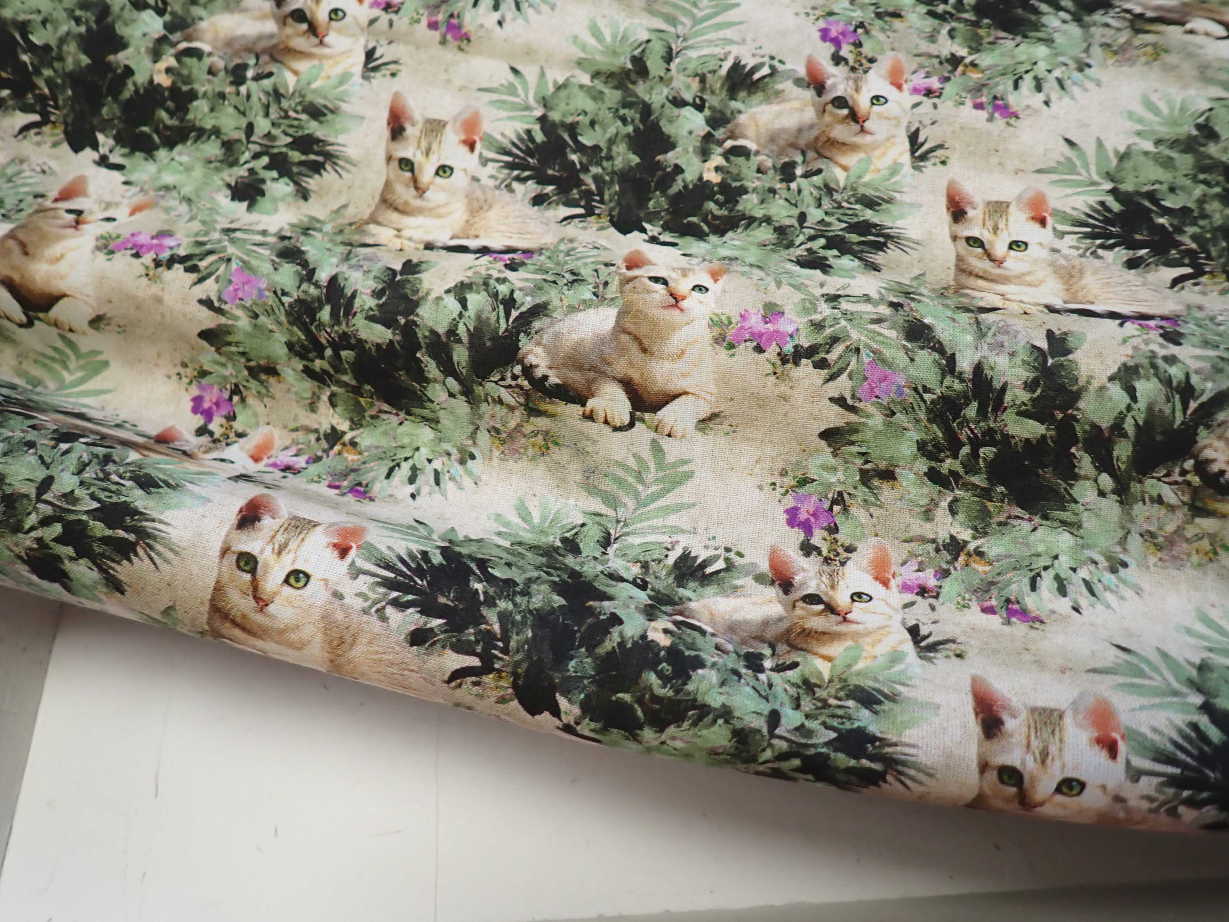 LÁTKA - POPELÍN - KOČKY