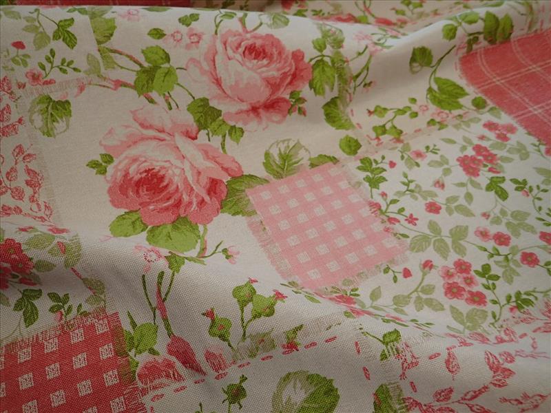 LÁTKA - POTAHOVKA - REŽNÁ - RŮŽE - PATCHWORK