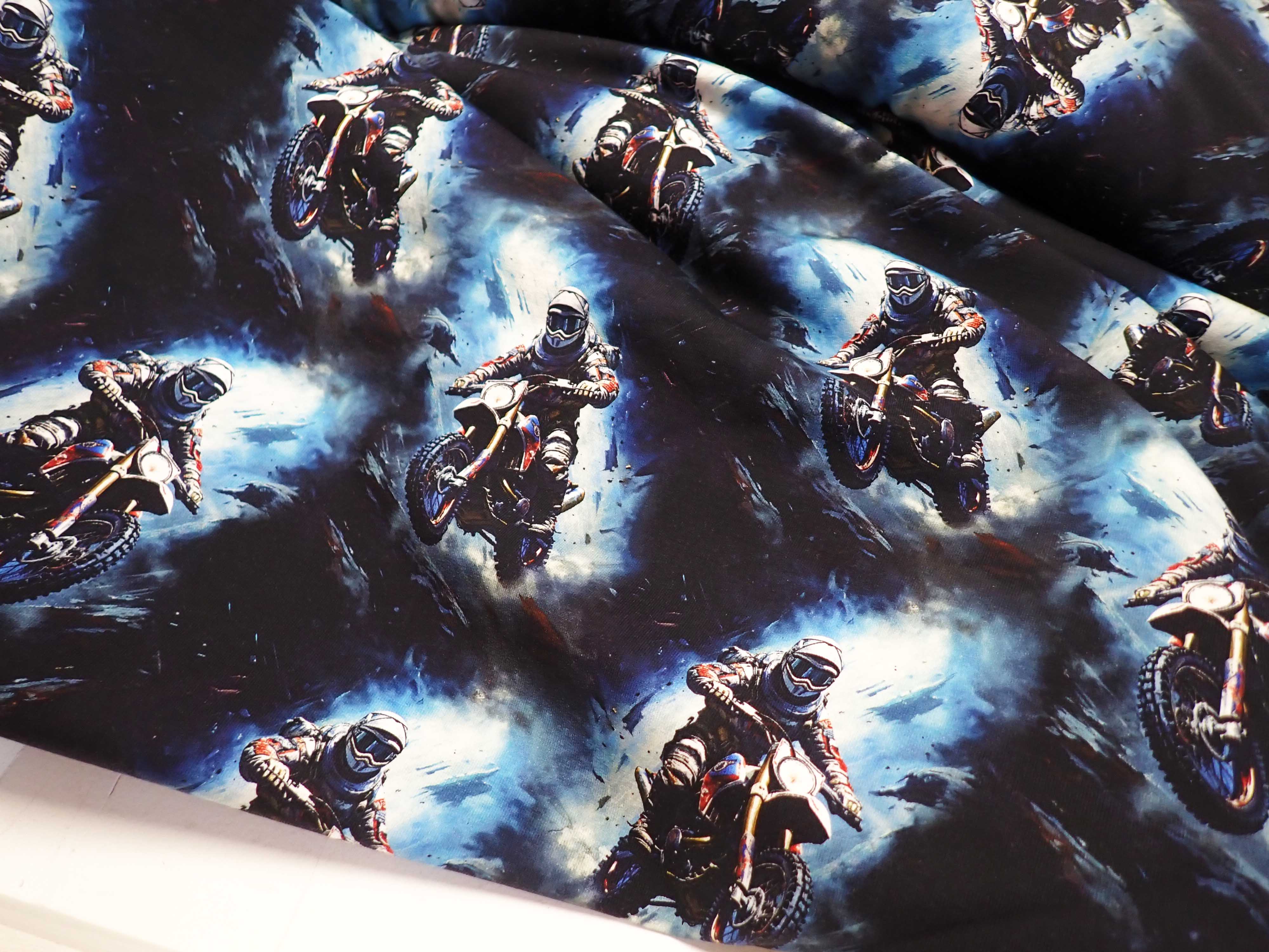 LÁTKA - TEPLÁKOVINA - FOTOTISK - CROSS MOTORKY 