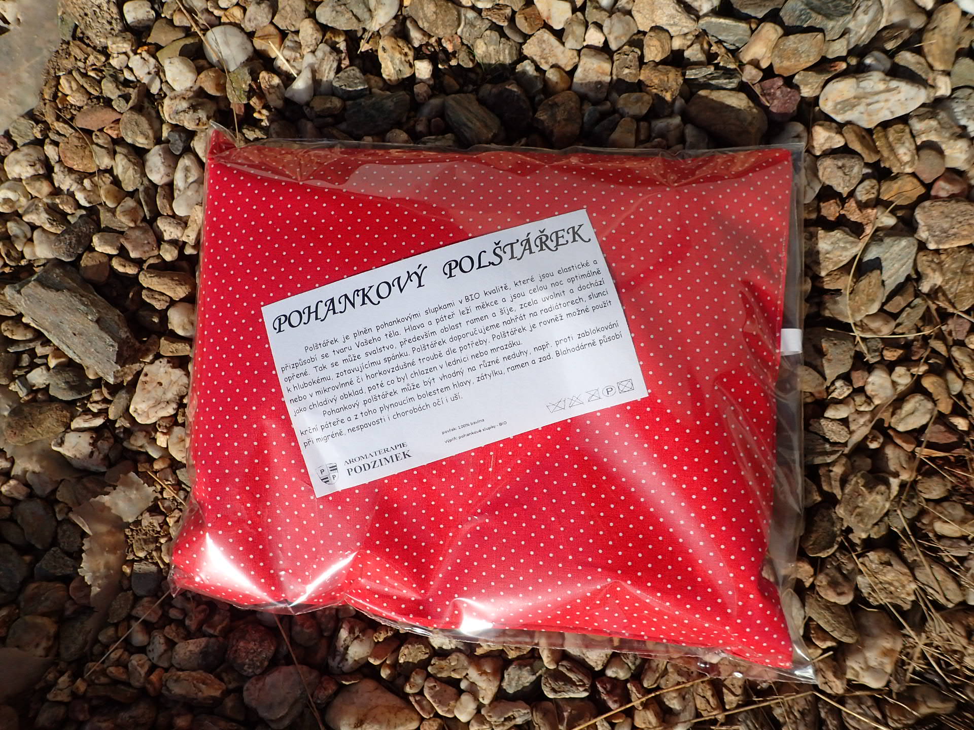 NAHŘÍVACÍ POHANKOVÝ POLŠTÁŘEK - STŘEDNÍ