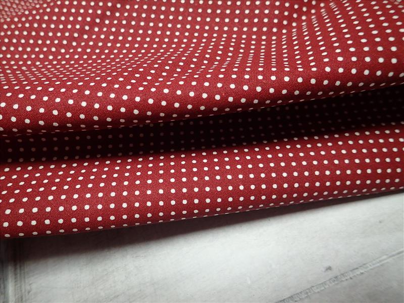 LÁTKA - BORDO + BÍLÝ  PUNTÍK