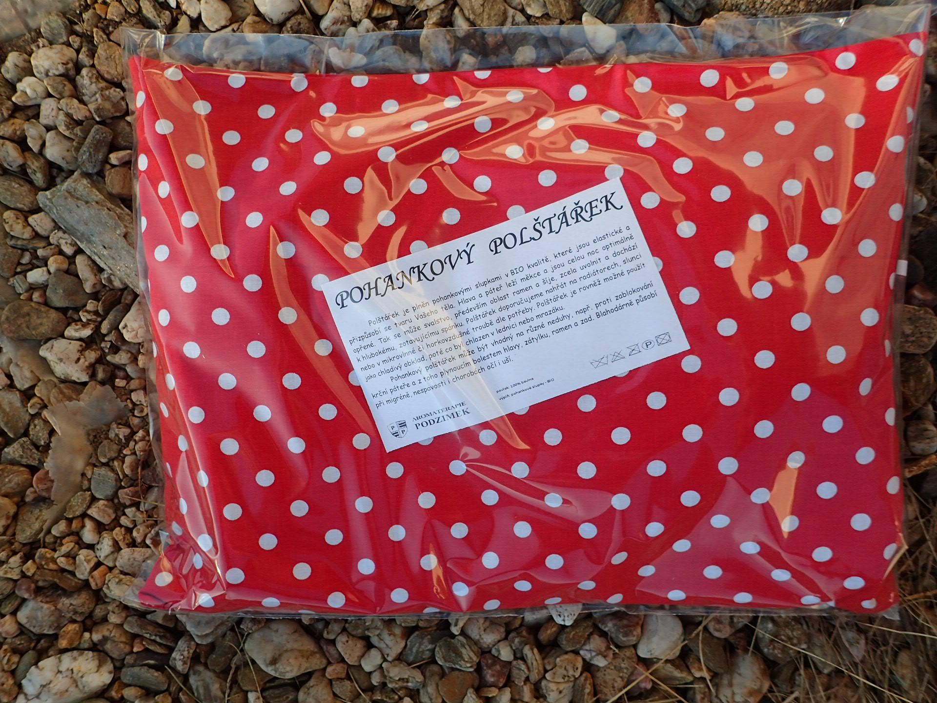 NAHŘÍVACÍ POHANKOVÝ POLŠTÁŘEK - VĚTŠÍ