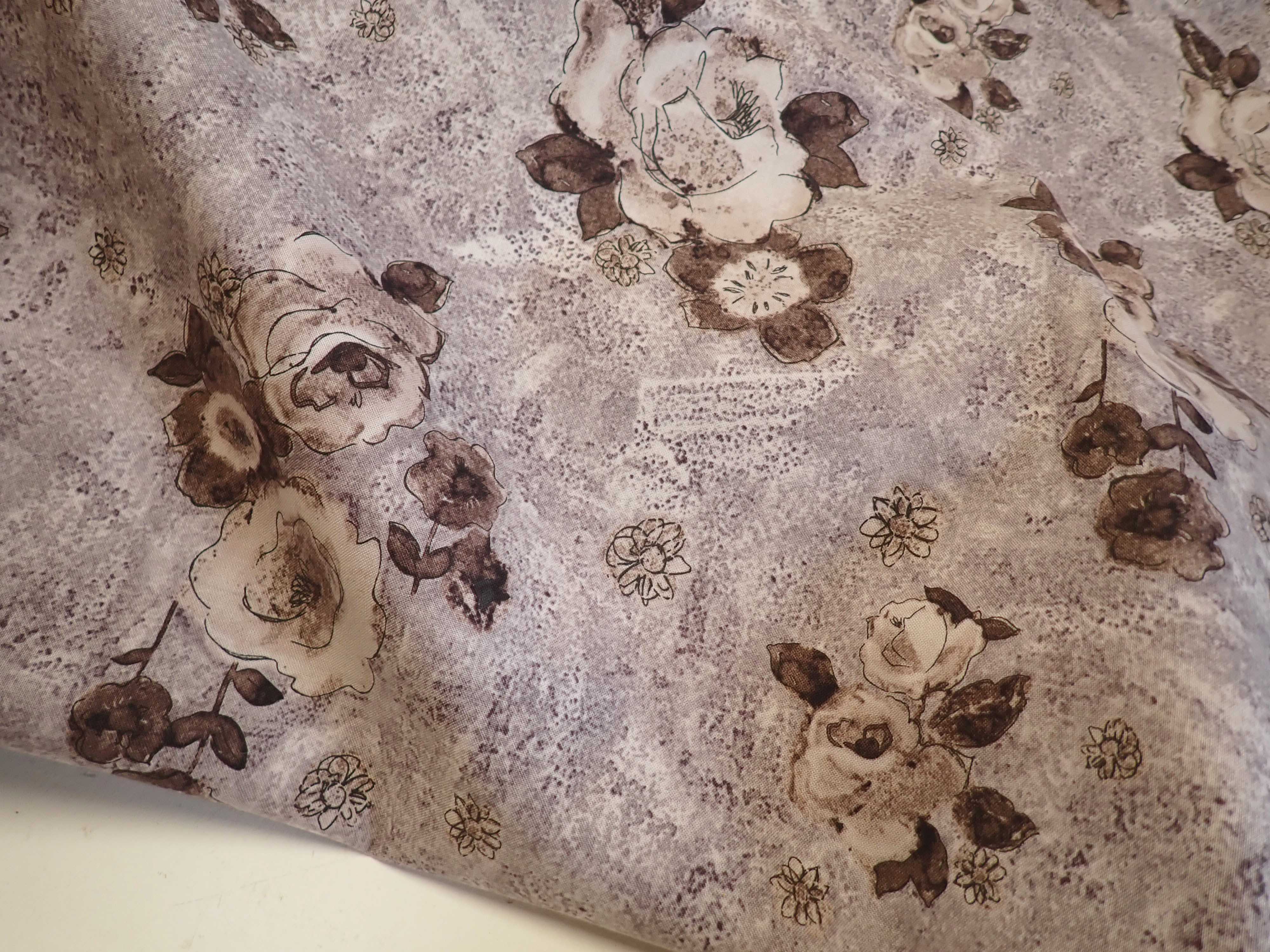 LÁTKA - HNĚDOFIALOVÁ + KVĚTY