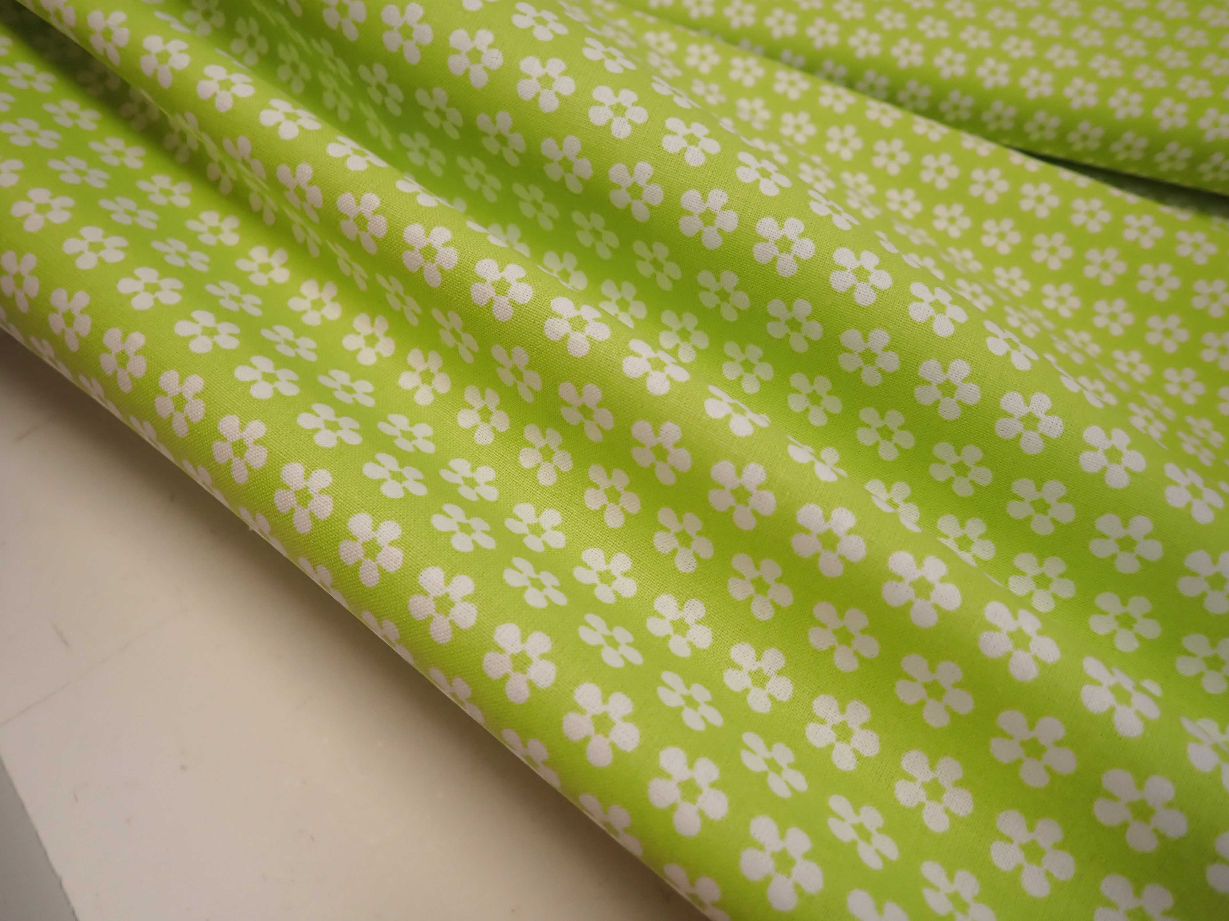 LÁTKA - ZELENÁ + BÍLÉ KYTIČKY