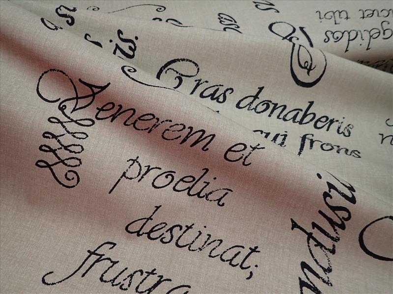 LÁTKA - LNĚNÝ EFEKT + PÍSMO