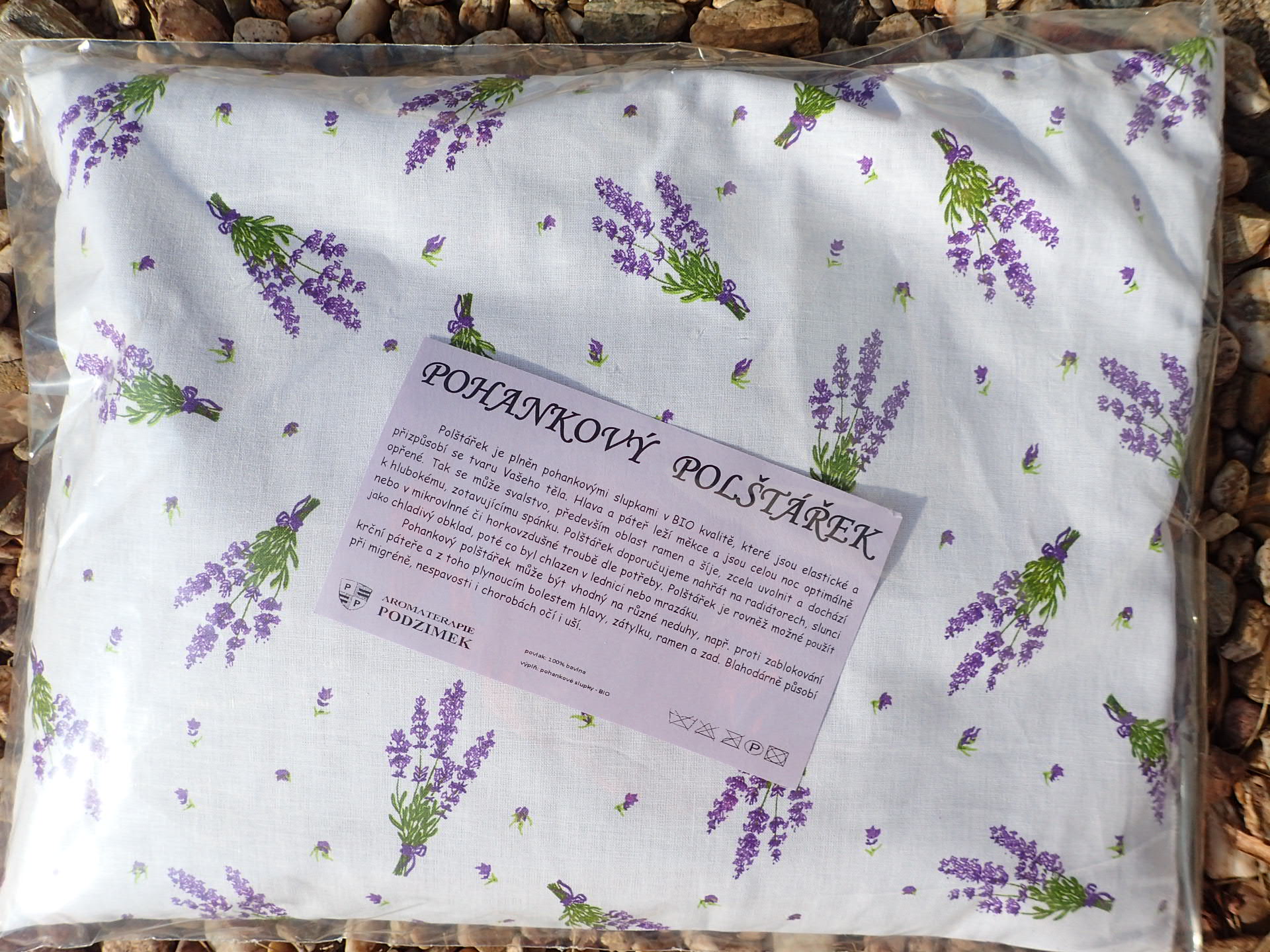 NAHŘÍVACÍ POHANKOVÝ POLŠTÁŘEK - VELKÝ