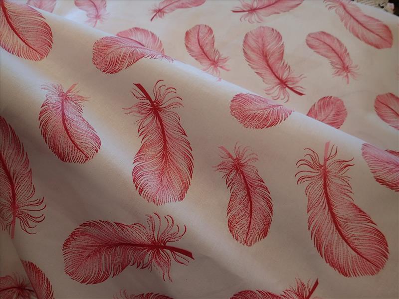 LÁTKA - BÍLÁ + RŮŽOVÁ PEŘÍČKA