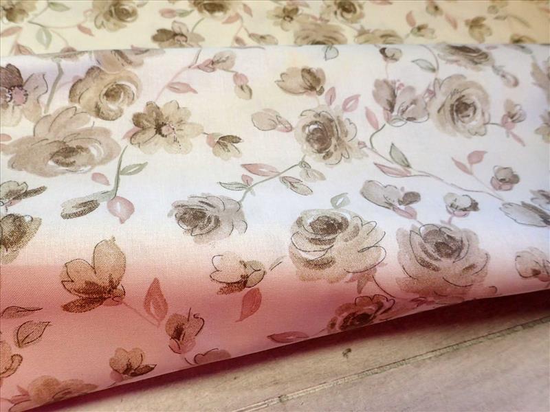 LÁTKA - SMETANOVÁ + BÉŽOVÉ KYTIČKY