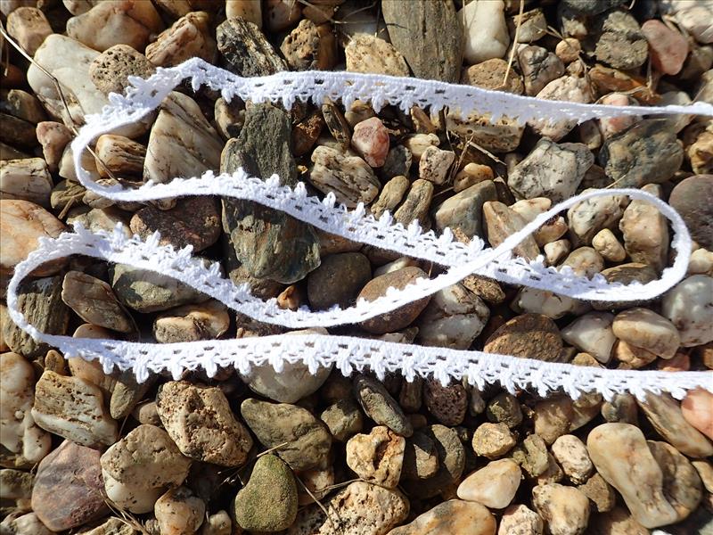 krajka - paličkovaná - BARVA BÍLÁ