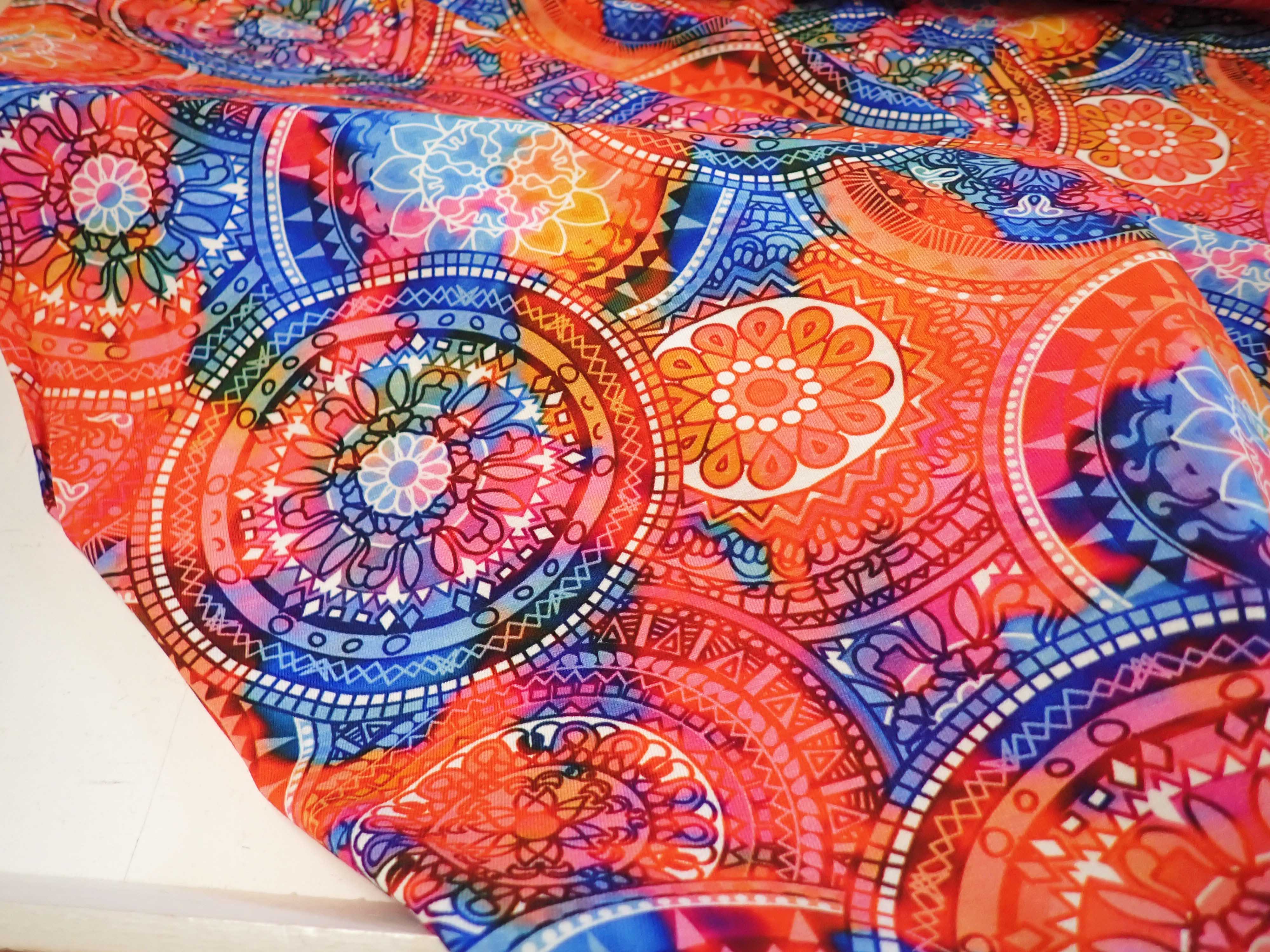 VISKÓZOVÝ ÚPLET - MANDALY - FOTOTISK