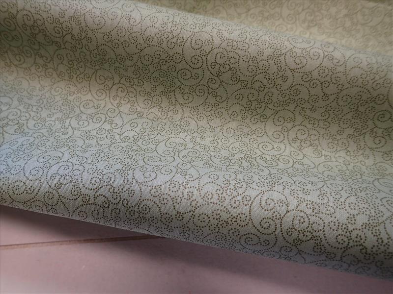 LÁTKA  - ZELENÁ + ORNAMENTY