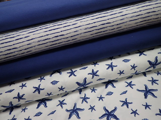 PLETENINA - JERSEY - TEMNĚ MODRÁ JEDNOBAREVNÁ