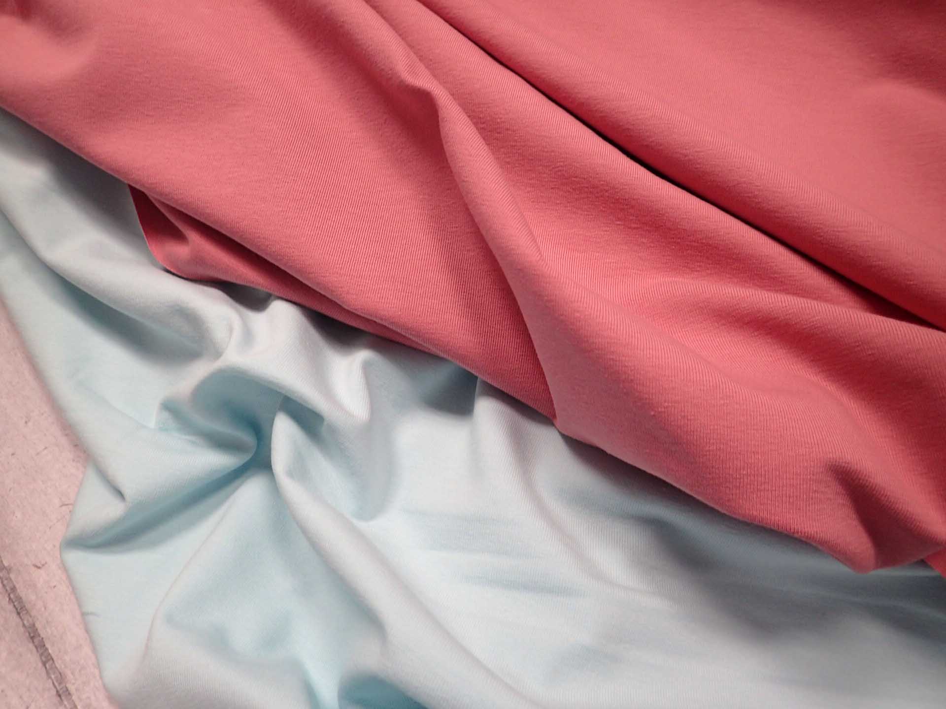 LÁTKA - PLETENINA - JERSEY - SVĚTLE MENTOLOVÁ