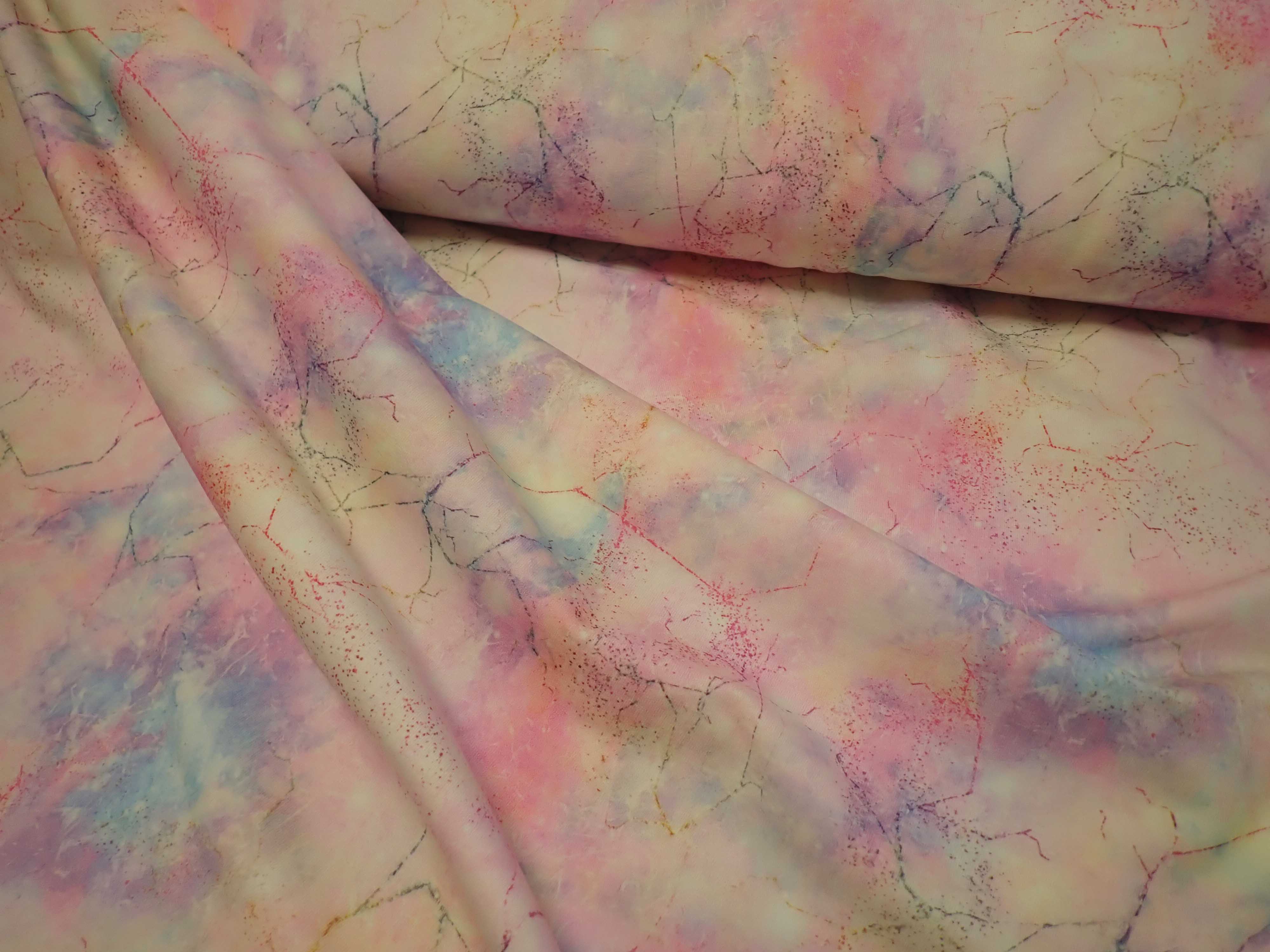 LÁTKA - TEPLÁKOVINA - FOTOTISK - DUHOVÁ