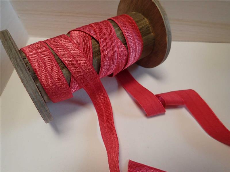 ELASTICKÝ ŠIKMÝ PROUŽEK - STARORŮŽOVOKORÁLOVÝ - ŠÍŘE 17 MM