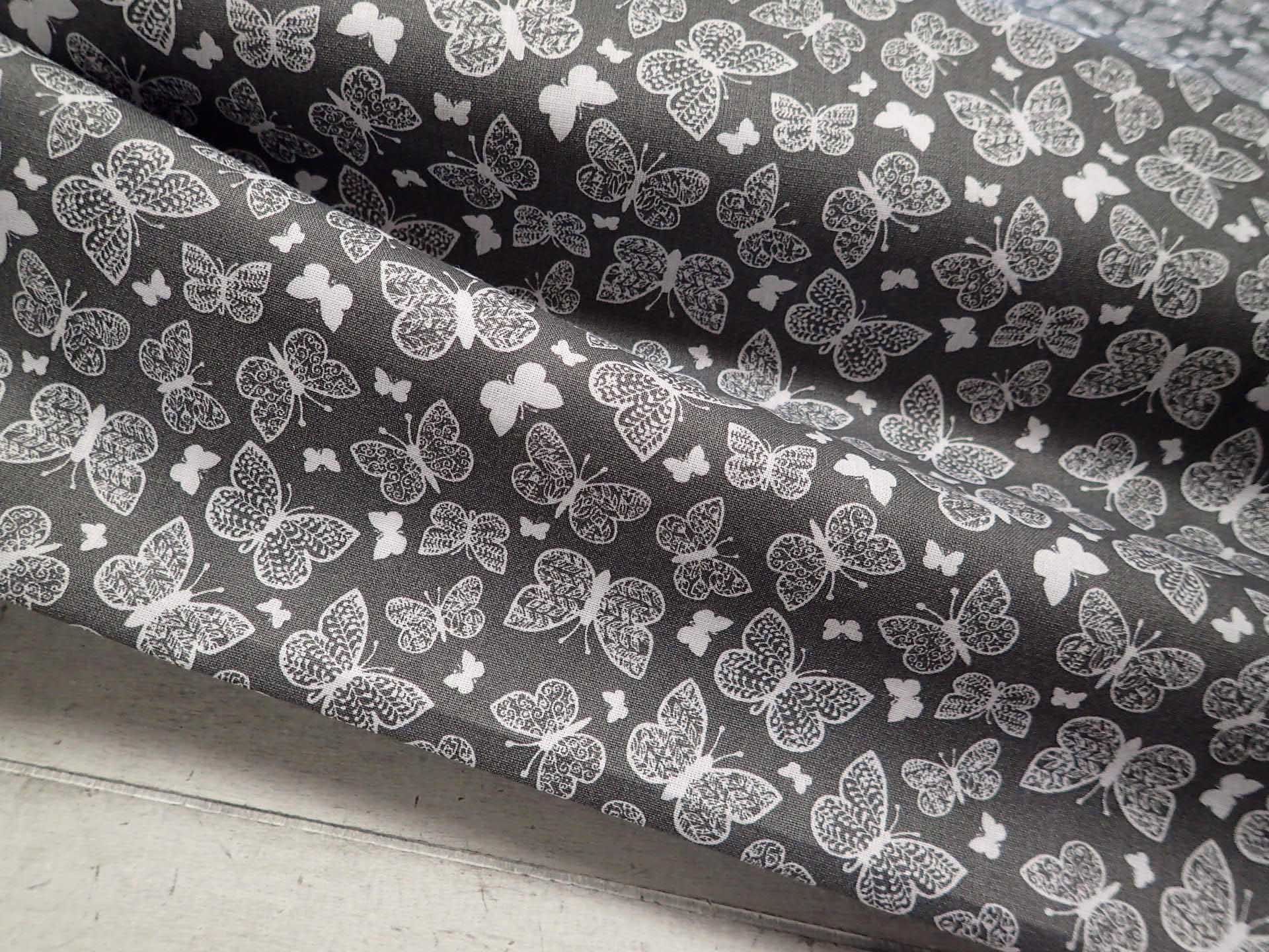 LÁTKA - ŠEDÁ + BÍLÝ MOTÝLEK