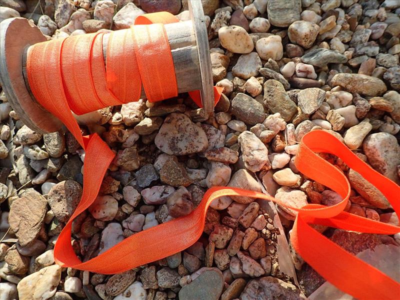 ELASTICKÝ ŠIKMÝ PROUŽEK - ORANŽOVÝ - ŠÍŘE 20 MM